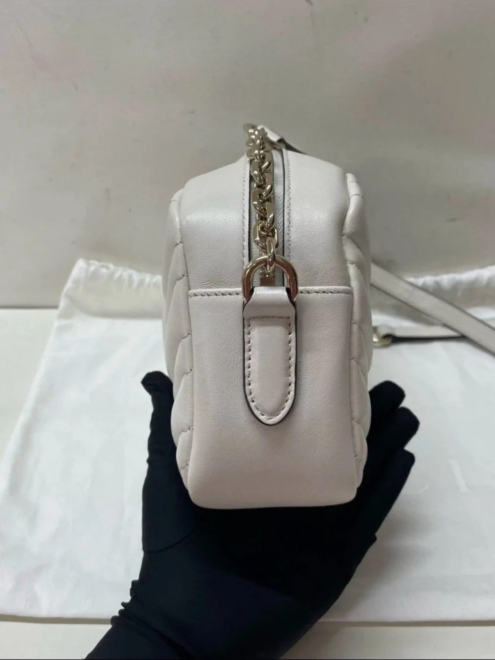 Gucci GG camera bag white